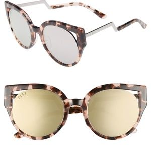 Diff Eyewear Penny Himalayan Tortoise Sunglasses
